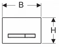 Клавиша Geberit Sigma Type 50 115.672.JX.2, черный орех - Gidratop.ru изображение