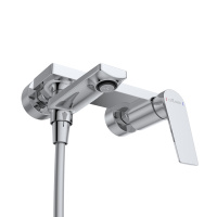 COMFORT-VD-01 Смеситель для ванны и душа однорычажный в комплекте с ручным душем, шлангом и держателем, хром - Gidratop.ru изображение