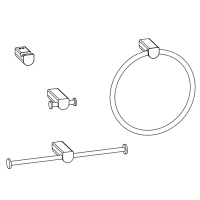 GESSI Rilievo полотенцедержатель кольцевой, цвет: хром - Gidratop.ru изображение