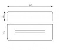 Полка ABBER Osten 316 AA1862BGG оружейная сталь брашированная - Gidratop.ru изображение