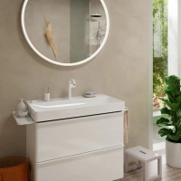Смеситель для раковины Hansgrohe Tecturis S 73340700, с донным клапаном, цвет белый матовый - Gidratop.ru изображение
