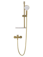 Смеситель для ванны с душевым гарнитуром WONZON & WOGHAND ALFA, Брашированное золото (WW-AE3201-BG) - Gidratop.ru изображение