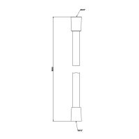 GESSI 316 шланг Darkflex, для ванны с коническим соединением на 1/2, длина 150 см, цвет: steel brushed - Gidratop.ru изображение