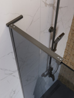 Душевая перегородка BelBagno UNO-L-1-TB-100-GR-GM - Gidratop.ru изображение