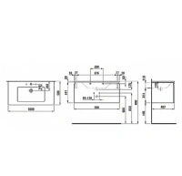 Тумба с раковиной Laufen Pro S 100 х 50 х 46 см, белый матовый, 8.6096.6.463.104.1 - Gidratop.ru изображение