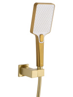 Смеситель для душа WONZON & WOGHAND CUBE 2.0, Брашированное золото (WW-88048068-BG) - Gidratop.ru изображение