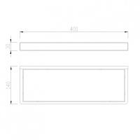 Полка стеклянная ABBER Westen AA1759 хром - Gidratop.ru изображение