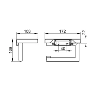 Держатель туалетной бумаги Keuco Reva 12873019000, цвет хром - Gidratop.ru изображение