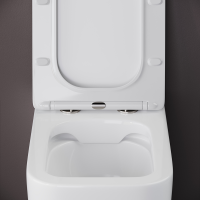 Напольный приставной унитаз Cubic Rimless - Gidratop.ru изображение