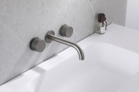 Смеситель ABBER Wasser Kreis AF81122NG для раковины скрытого монтажа, никель - Gidratop.ru изображение