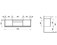 Тумба под раковину Laufen Palace New 4.0135.2.075.475.1 149 см, цвет белый глянцевый - Gidratop.ru изображение