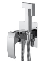 Смеситель с гигиеническим душем встраиваемый WONZON & WOGHAND FIT, Хром (WW-88829009-CR) - Gidratop.ru изображение