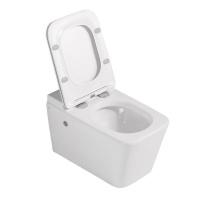 Комплект ABBER подвесной унитаз Rechteck AC1202P белый с импульсным смывом с инсталляцией AC0101P - Gidratop.ru изображение