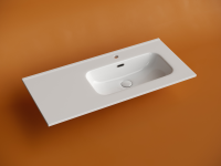 Раковина накладная мебельная CERAMICANOVA Element чаша справа с отверстием под смеситель 1010x465x180 мм цвет белый CN7003R - Gidratop.ru изображение