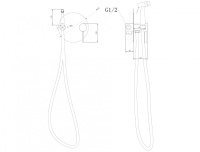 Смеситель ABBER Emotion AF8826 с гигиеническим душем, хром - Gidratop.ru изображение