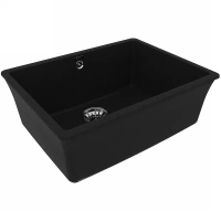 Кухонная мойка Lemark Sinara 540-U 9910073, 54 см, искусственный камень, цвет антрацит - Gidratop.ru изображение