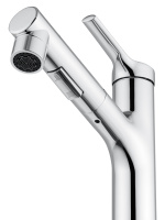 Смеситель для раковины с выдвижным изливом WONZON & WOGHAND, Хром (WW-A40862-CR) - Gidratop.ru изображение