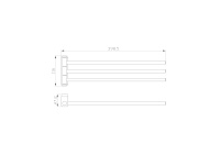 Полотенцедержатель поворотный WONZON & WOGHAND LOTTE, Хром (WW-8341) - Gidratop.ru изображение