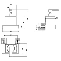 Gessi Eleganza дозатор для жидкого мыла подвесной, цвет: хром/белый (НЕ производится!) - Gidratop.ru изображение