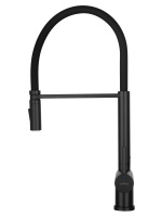 Смеситель для кухни с гибким изливом WONZON & WOGHAND, Черный матовый (WW-88438003-MB) - Gidratop.ru изображение