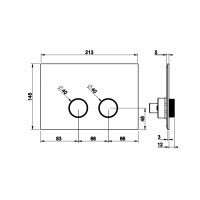 Gessi Anello клавиши смыва SANIT., цвет: хром - Gidratop.ru изображение