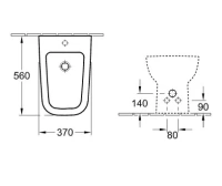 Биде Villeroy&Boch Joyce 5408 00 напольное (54080001/5408 00R1) - Gidratop.ru изображение