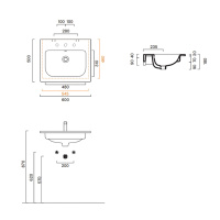 Catalano Italy Раковина 60*50, цвет белый глянцевый - Gidratop.ru изображение