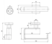 Держатель туалетной бумаги Villeroy & Boch Elements-Striking без крышки, золото сатинированное, TVA15201400076 - Gidratop.ru изображение