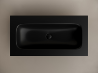 Раковина накладная мебельная CERAMICANOVA Grace прямоугольная 910x457x137 без отверстия под смеситель 910*457*137 цвет черный матовый CN7019MBwx - Gidratop.ru изображение