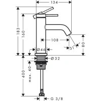 Смеситель для раковины Hansgrohe Tecturis S 73313670, цвет черный матовый - Gidratop.ru изображение