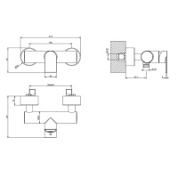 Gessi Emporio Via manzoni смеситель наружный для душа, цвет: Chrome - Gidratop.ru изображение