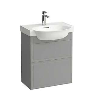 Тумба под раковину Laufen New Classic 57.5 х 31.5 х 67.5 см, 4.0603.2.085.627.1, подвесная, серый