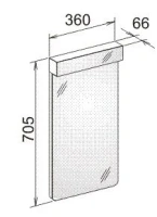 Зеркало с подсветкой Keuco Elegance New 11697 011500, горизонтальный светильник, белый, 36*70,5*6,6 см - Gidratop.ru изображение