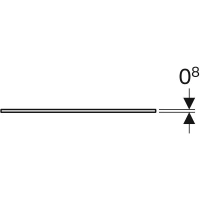 Полка вкладная для тумб Geberit Xeno2 с одним выдвижным ящиком, стекло, 45 см - Gidratop.ru изображение