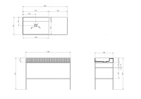 Консоль с раковиной ABBER Stein AS2647 напольная, белая матовая - Gidratop.ru изображение