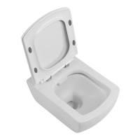 Унитаз подвесной безободковый BelBagno CARINA BB514CHR/BB5046SC - Gidratop.ru изображение