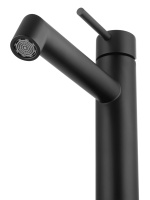 Смеситель для раковины высокий WONZON & WOGHAND, Черный матовый (WW-H1064-MB) - Gidratop.ru изображение