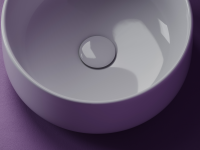 Умывальник чаша накладная круглая Element 355x355x150мм - Gidratop.ru изображение