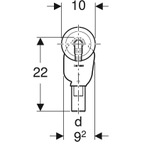 Сифон внутристенный Geberit для стиральных и посудомоечных машин, хром, 152.234.21.1 - Gidratop.ru изображение