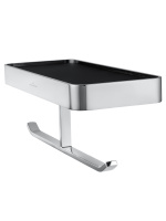 Двойной держатель для туалетной бумаги с полкой WONZON & WOGHAND LOTTE, Хром (WW-8356A) - Gidratop.ru изображение