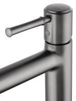 Смеситель для раковины высокий WONZON & WOGHAND TOR, Темный графит (WW-88019073-BGM) - Gidratop.ru изображение