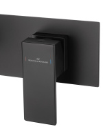 Смеситель для раковины встраиваемый WONZON & WOGHAND CUBE, Черный матовый (WW-88869016-MB) - Gidratop.ru изображение