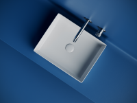 Раковина накладная прямоугольная 361x471x130, цвет белый, арт.CN6069 - Gidratop.ru изображение