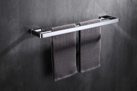 Полотенцедержатель двойной ABBER Westen AA1757 хром - Gidratop.ru изображение