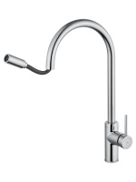 Смеситель для кухни с выдвижным изливом WONZON & WOGHAND Хром (WW-422902-CR) - Gidratop.ru изображение