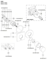 Смеситель термостатический Keuco IXMO 59553 010002 для душа, встраиваемый - Gidratop.ru изображение