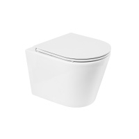 Унитаз подвесной безободковый BelBagno FLAY-R BB053CHR/BB870SC - Gidratop.ru изображение