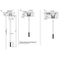 GESSI 316 излив потолочный с удаленным управлением (не входит в комплект), цвет: brushed black metal pvd - Gidratop.ru изображение