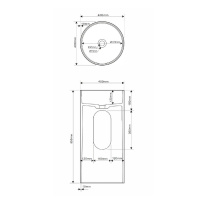 Раковина отдельностоящая ABBER Stein AS2516-H белая матовая - Gidratop.ru изображение