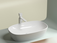 Умывальник чаша накладная овальная Element 600x380x138мм - Gidratop.ru изображение